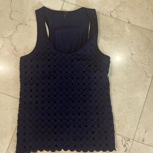 J crew navy tank